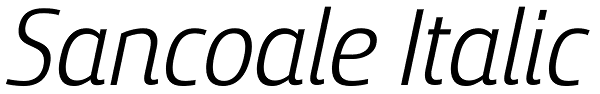 Sancoale Italic Font