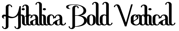 Hitalica Bold Vertical Font