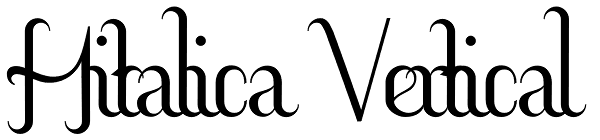 Hitalica Vertical Font