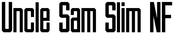 Uncle Sam Slim NF Font