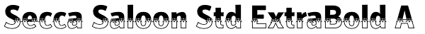 Secca Saloon Std ExtraBold A Font