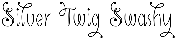 Silver Twig Swashy Font