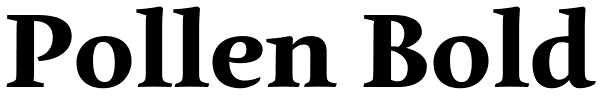 Pollen Bold Font