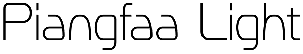 Piangfaa Light Font