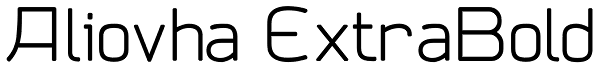 Aliovha ExtraBold Font