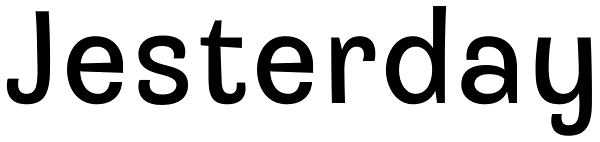 Jesterday Font