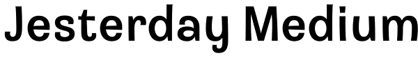 Jesterday Medium Font