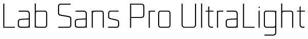 Lab Sans Pro UltraLight Font