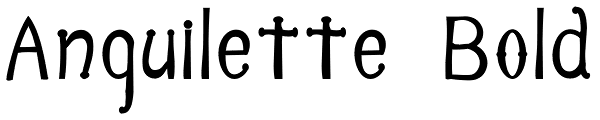 Anguilette Bold Font