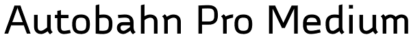 Autobahn Pro Medium Font