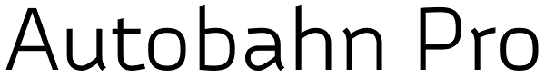 Autobahn Pro Font