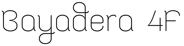 Bayadera 4F Font