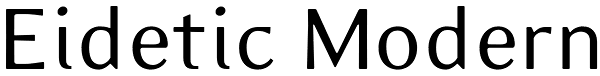 Eidetic Modern Font