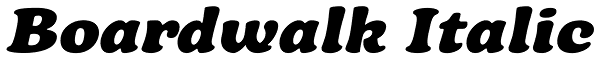 Boardwalk Italic Font