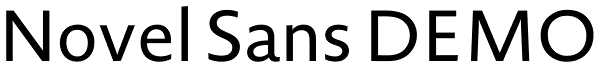 Novel Sans DEMO Font