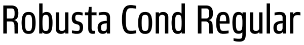 Robusta Cond Regular Font