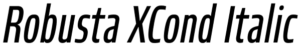 Robusta XCond Italic Font