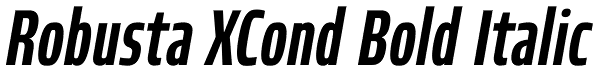 Robusta XCond Bold Italic Font