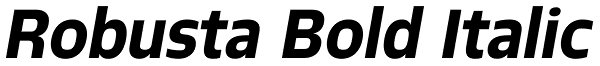 Robusta Bold Italic Font