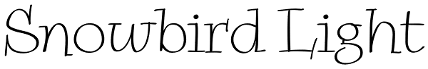 Snowbird Light Font