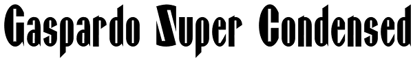 Gaspardo Super Condensed Font