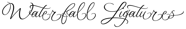 Waterfall Ligatures Font