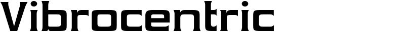 Vibrocentric Font