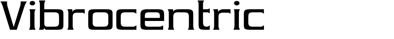 Vibrocentric Font