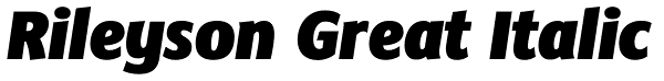 Rileyson Great Italic Font