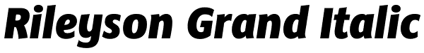 Rileyson Grand Italic Font