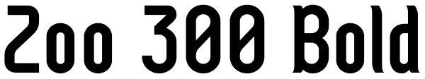 Zoo 300 Bold Font