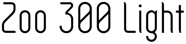 Zoo 300 Light Font