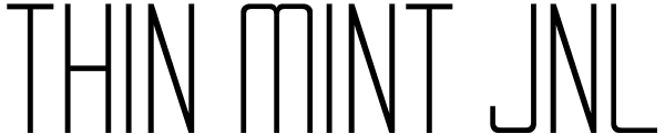 Thin Mint JNL Font