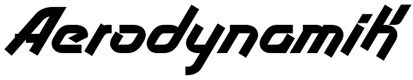 Aerodynamik Font