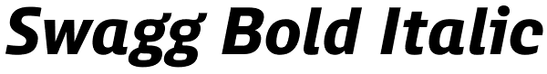 Swagg Bold Italic Font