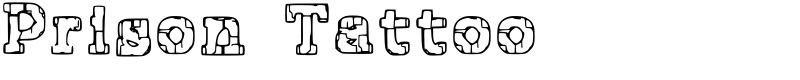 Prison Tattoo Font