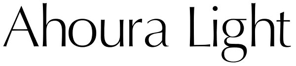 Ahoura Light Font