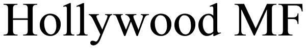 Hollywood MF Font