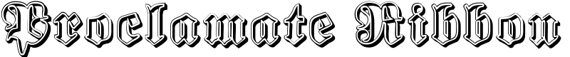 Proclamate Ribbon Font