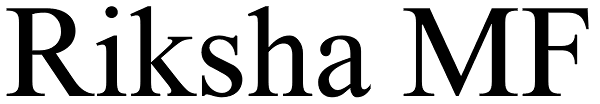 Riksha MF Font