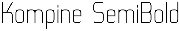 Kompine SemiBold Font