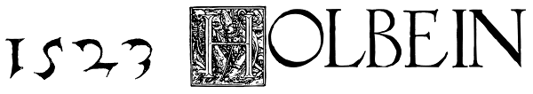 1523 Holbein Font