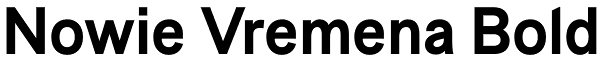 Nowie Vremena Bold Font