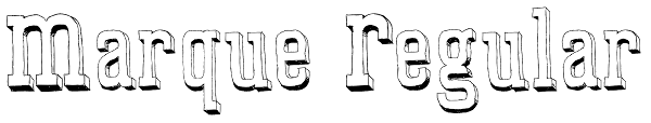 Marque Regular Font