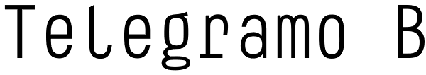 Telegramo B Font