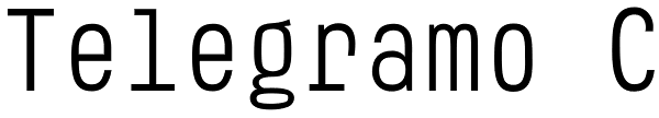 Telegramo C Font