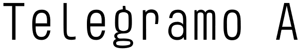 Telegramo A Font