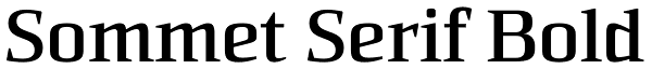 Sommet Serif Bold Font