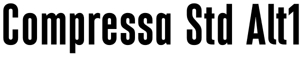 Compressa Std Alt1 Font