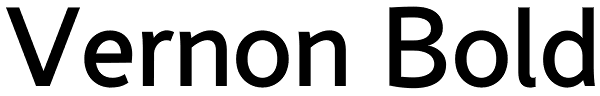 Vernon Bold Font